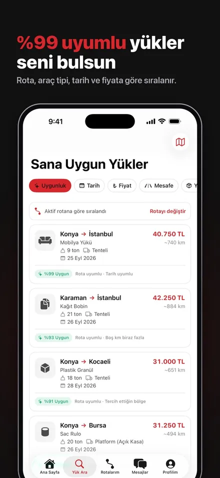 YükYol screen 3